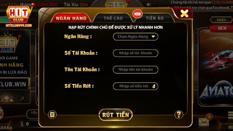 Hướng dẫn đăng ký Hitclub với quy trình nạp tiền