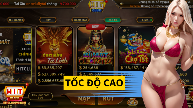 Tốc độ game slot cao